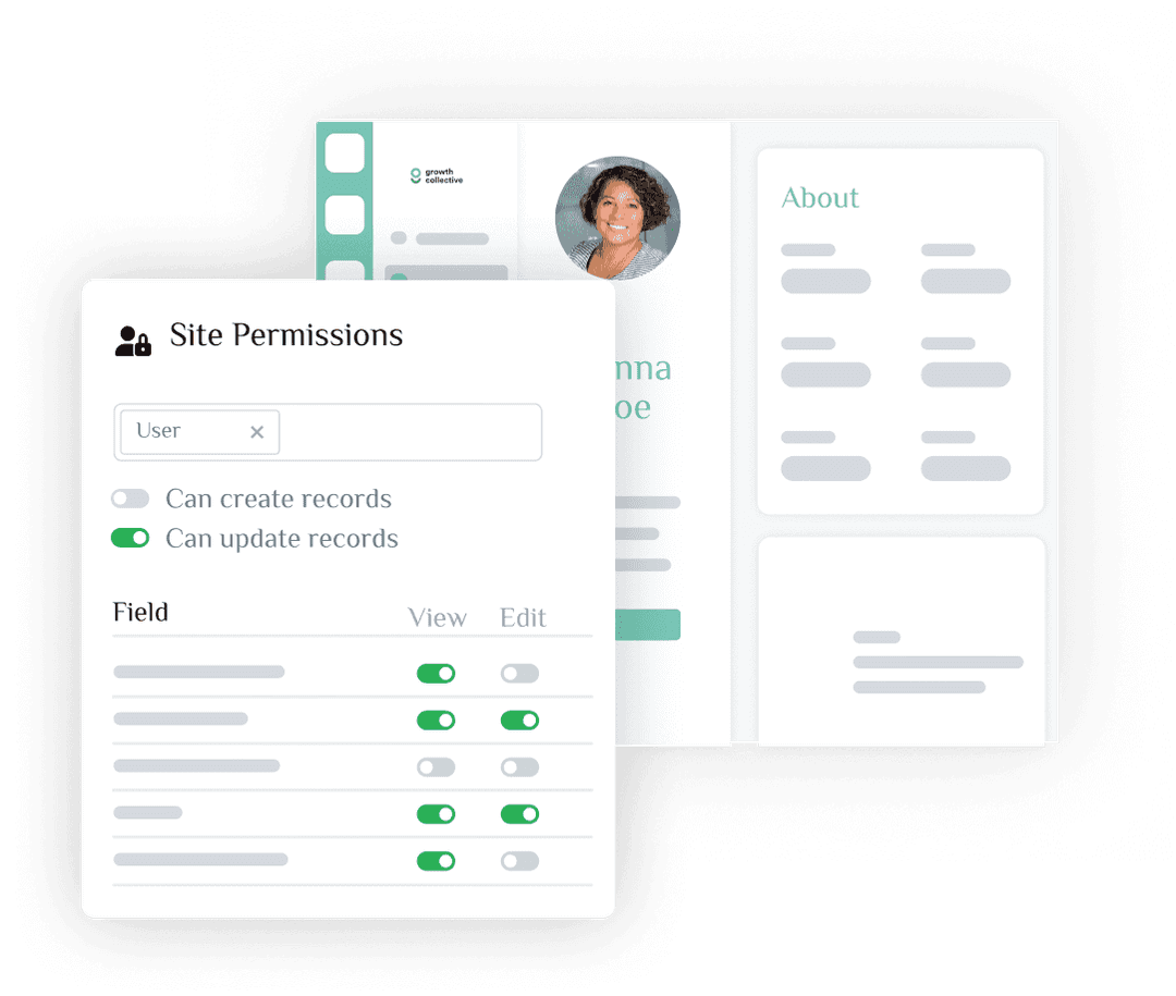 Partners access limited data