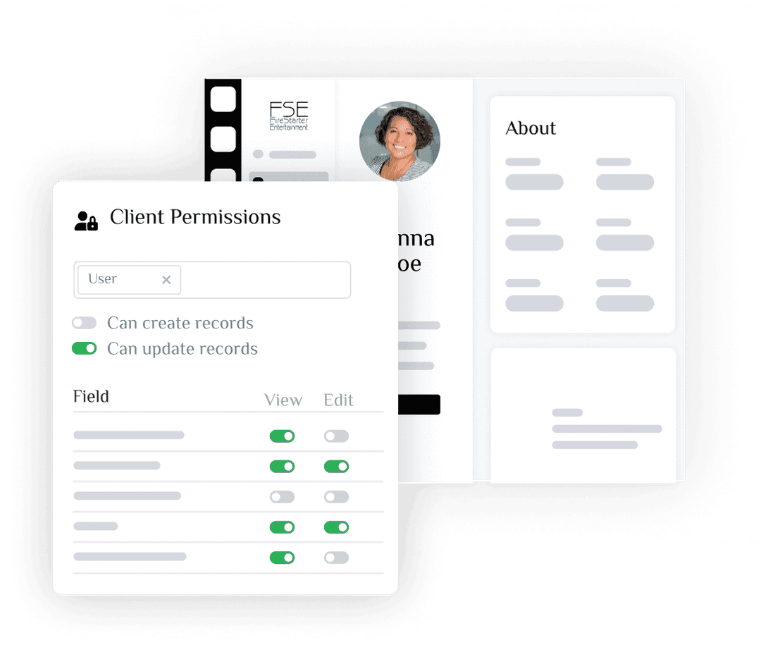 Clients can securely see their own information