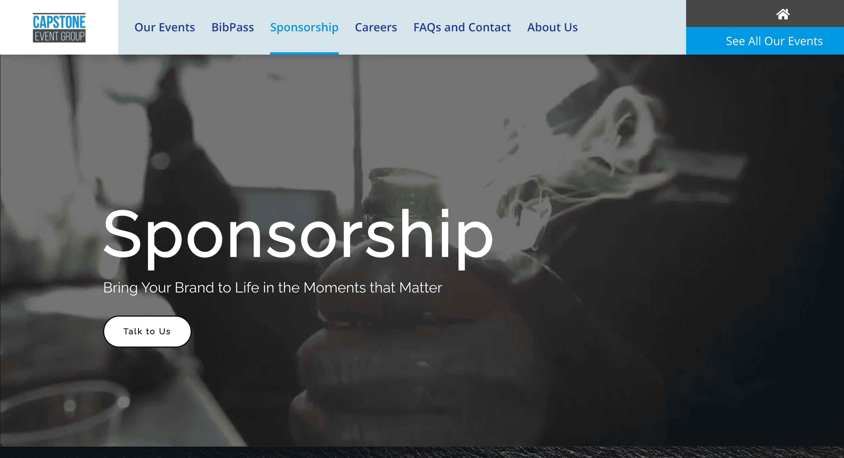 Capstone Event Group portal screenshot